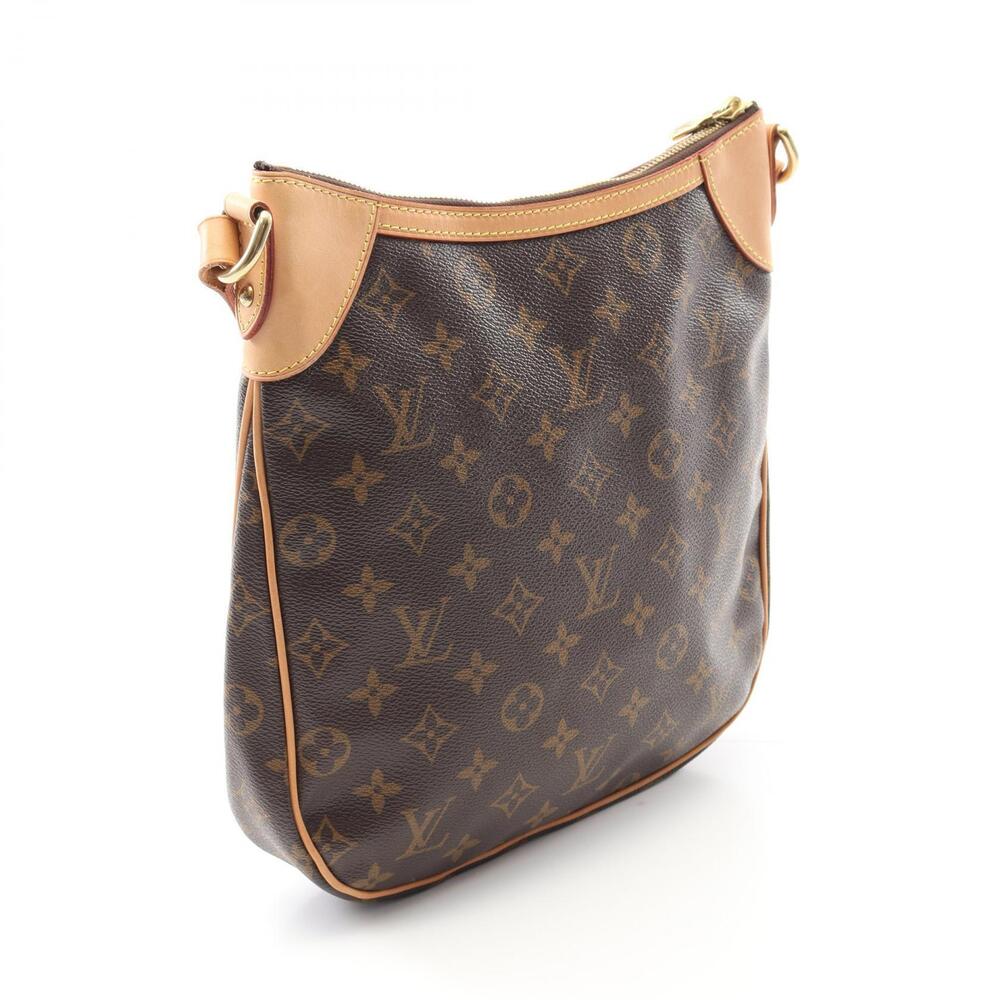 Louis Vuitton Odeon Shoulder Bag Canvas Leather Monogram Brown
